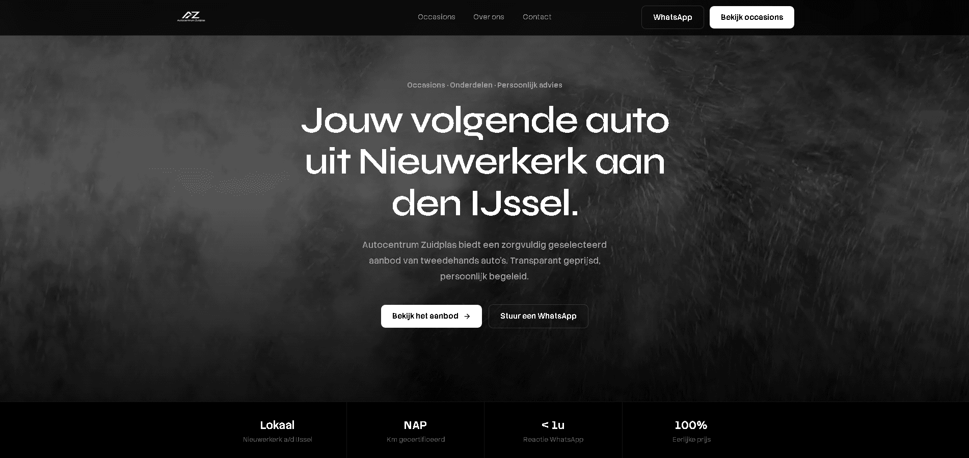 Screenshot van Autocentrum Zuidplas